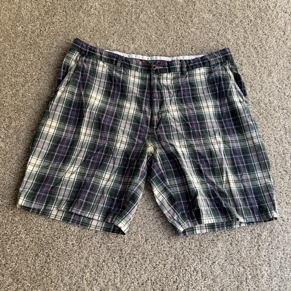 Polo By Ralph Lauren Chino Shorts Mens 36 Madras Plaid Cotton Casual Summer